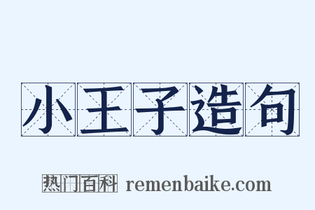 小王子造句是什么意思的图片